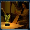 CoolGift Mart Harp Night Light, 3D LED Optical Illusion Lamp