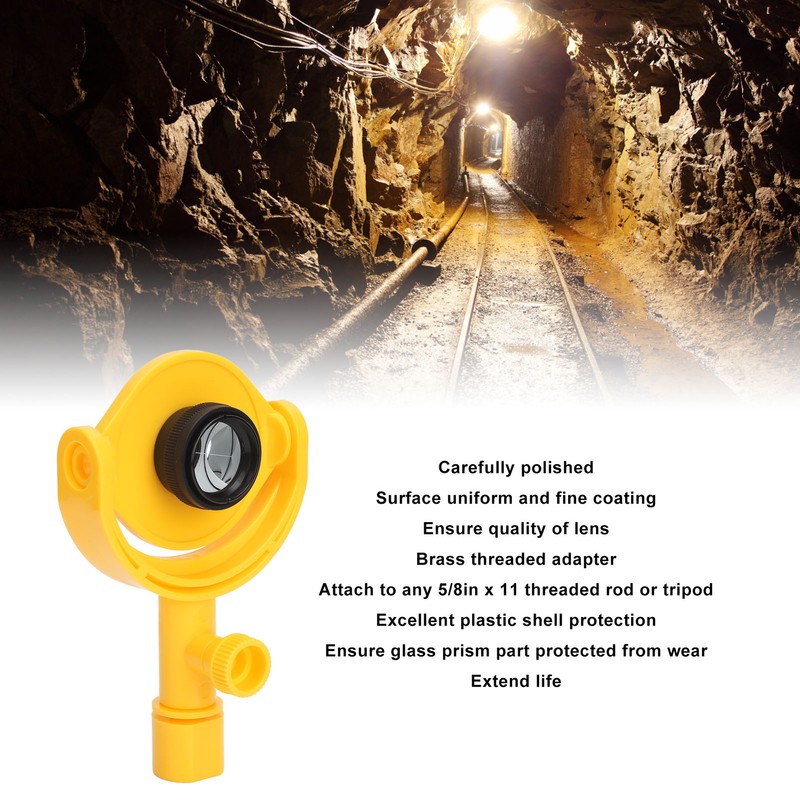 Single Tilt Prism ABS Plastic Land Surveying Tunnel Road Monitor