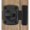 Rotary Black Safety Latch Lock Door Bolt DP72983 2ea