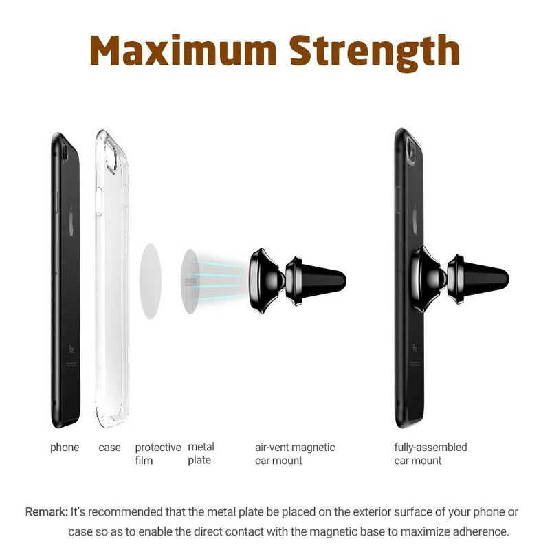 eTECH Magnetic Phone Car Mount Holder, Magnetic Mount Universal Air