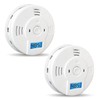 Shackcom Combination Smoke and Carbon Monoxide Detector, 5-Year Battery Smoke