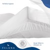 Feluna® Waterproof Molleton Mattress Topper Waterproof Bed Insert Mattress Protector