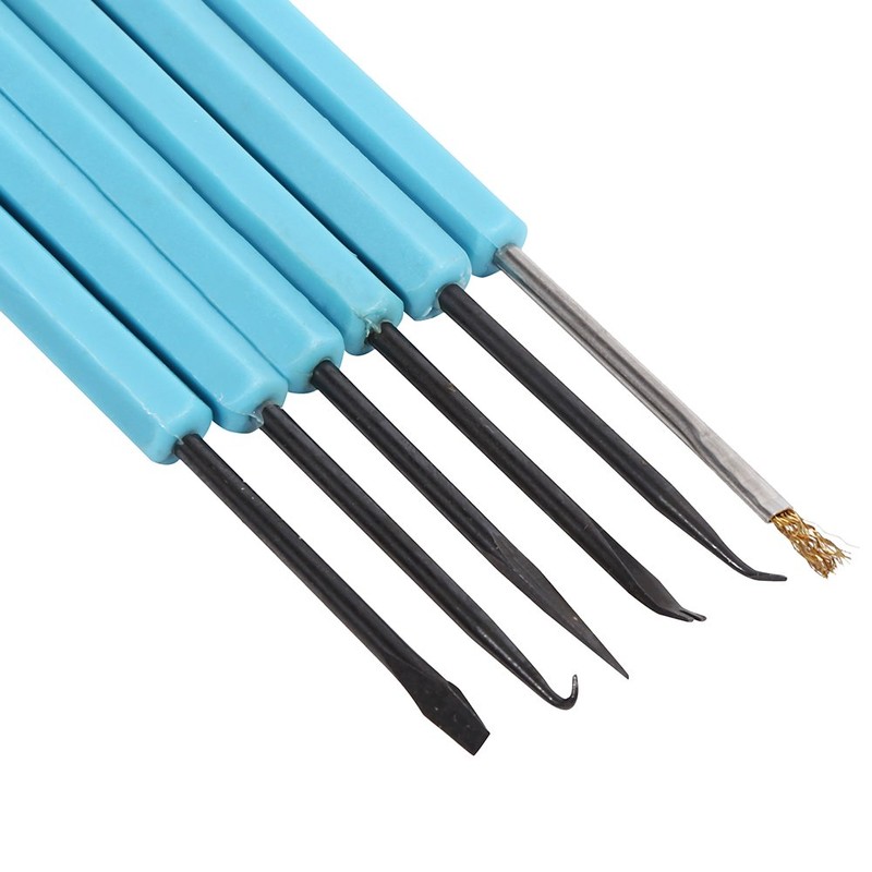 Zerodis 6 in 1 Blue Double-sided Solder Assist Disassembly Tool,