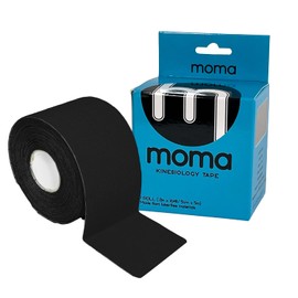 MOMA, Cinta Kinesiologica, Kinesio Tape, Cinta Kinesio, Neurovendaje, 5 metros x 5 cm (NEGRO)