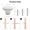 OctinPris 4X White Door Knob Cabinet Retro Round Ceramic Drawer