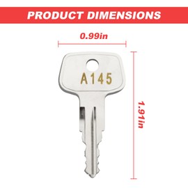A145 SKS roof rack key,Replacement Keys for Yakima SKS Ski,Crossbars,Carrier Racks,Roof and Cargo Box.(Code A145)