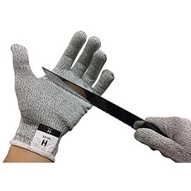 Heska - Cut Resistant Gloves - Grey - High Performance Level 5 Protection - Food Grade - 3 (Small)