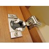One Piece (39C355B.16) Cabinet hinge. Blum Compact 39C 110° 1" OL Soft Close Screw-on Hinge
