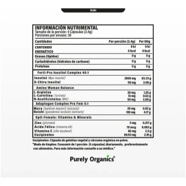 Ovulin | Suplemento para el Bienestar Femenino Myo y D-Inositol + NAC | Fórmula Mejorada con Reishi + Maca + Antioxidantes | Apoya el Balance y Energí