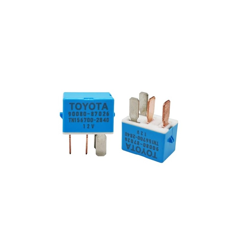 4X 90080-87026 90987-02027 AC Relay 12VDC 4Pins Compatible with Toyota