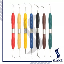SLAKE 7 pcs Aesthetic Resin Restoration Kit Dental Composite Filling Instruments