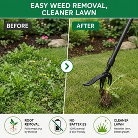 Weeding Head Replacement for Stand-Up Weed Pullers – Manual Claw Root Remover Tool for Lawn & Garden Care