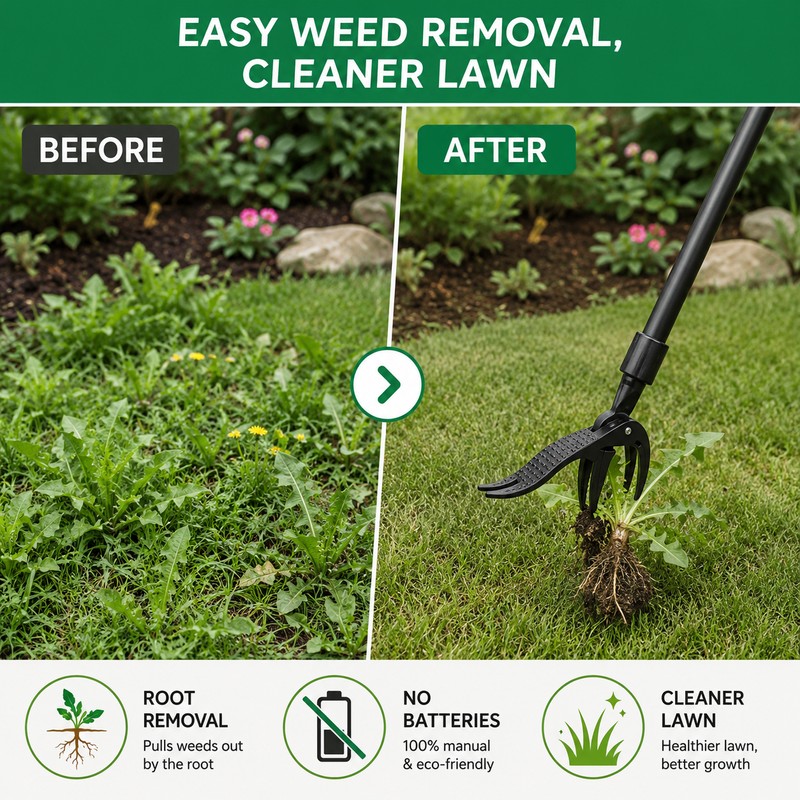 Weeding Head Replacement for Stand-Up Weed Pullers – Manual Claw