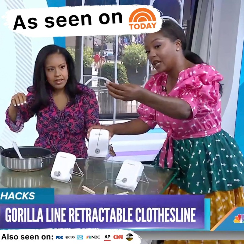 GorillaLine - Retractable Clothesline Indoor Outdoor Clothes Line - Heavy