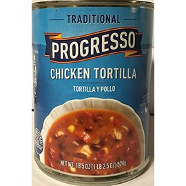 Progresso Traditional Chicken Tortilla Soup 18.5oz Can (Pack of 2)