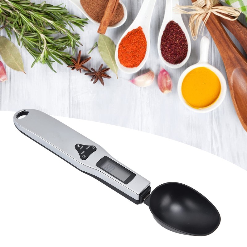 Cuchara Medidora Electrónica, Báscula de Cuchara Digital Precisa con Pantalla