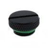 Meuey Lyot Black G 1/4 Inch Plug Fittings with Green