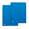 OXFORD 2 x A4 Blue Polypropylene Display Folders for 200