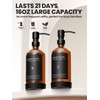 [Luxury] Kitchen Soap Dispenser Set - 16OZ Glass Bottle, Stainless