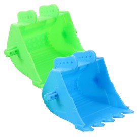 Totority 2pcs Boy Girl Digger Bucket Toy Excavator Model Accessories Boys and Girls Educational Toy Bright Colors