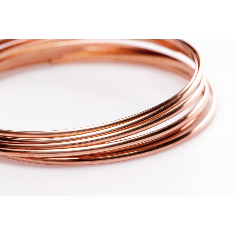 Craft Wire 10 Gauge, 99.9% Pure Copper Wire, Half Round,