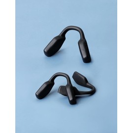 3 Pieces Upgraded Nose Pads，Push-in Nose Piece Replacement, Anti-Slip (Black, One size)