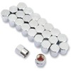 K&L Supply Valve Stem Caps Chrome 25 Pack 32-8196