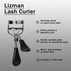 Lizmann Eyelash Curler Kit, Easy-to-Use Lash Curlers for Long-Lasting, Gentle Curl, Professional Beauty Tool for All Eye Shapes