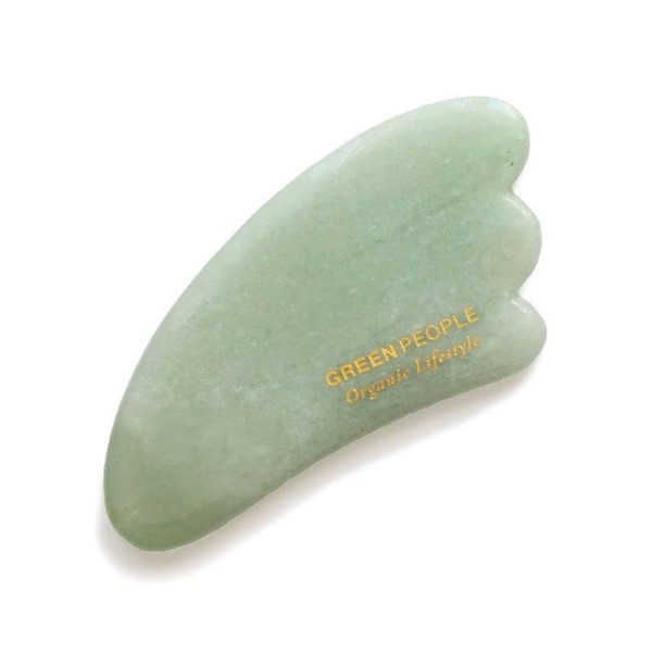 Green People Jade Gua Sha Massage Tool | Natural &