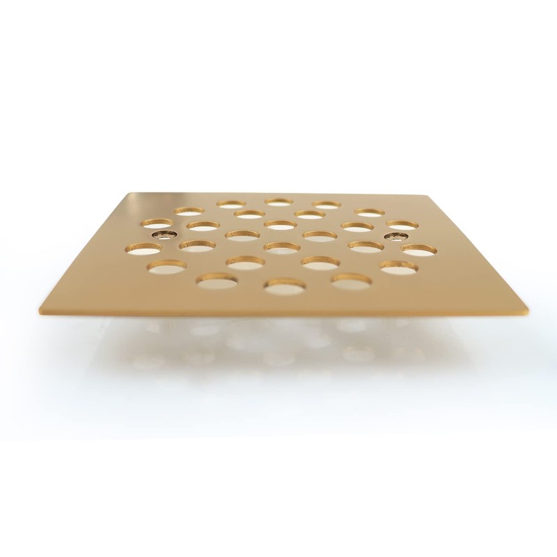 Poyde 4-1/4 Inch Screw-in Square Floor Drain Cover Replacement Shower
