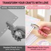 1/4 Inch Heart Shaped Hole Punch 2Pcs Hand Held Single