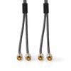 Nedis - Stereo audio cable - RCA plug - gold