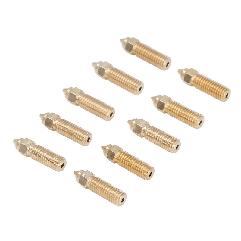 10Pcs 3D Printer Nozzle Kit High Flow Smoother Operation Bass