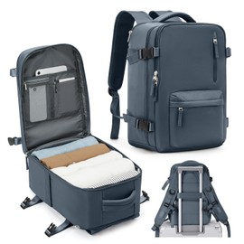 Cabin Bags 40x20x25 Underseat for Ryanair Carry On Travel Backpack Cabin Size Rucksack Hand Luggage Bag Backpack Casual Daypack School Bag Fit 14 Inch Laptop Grey Blue