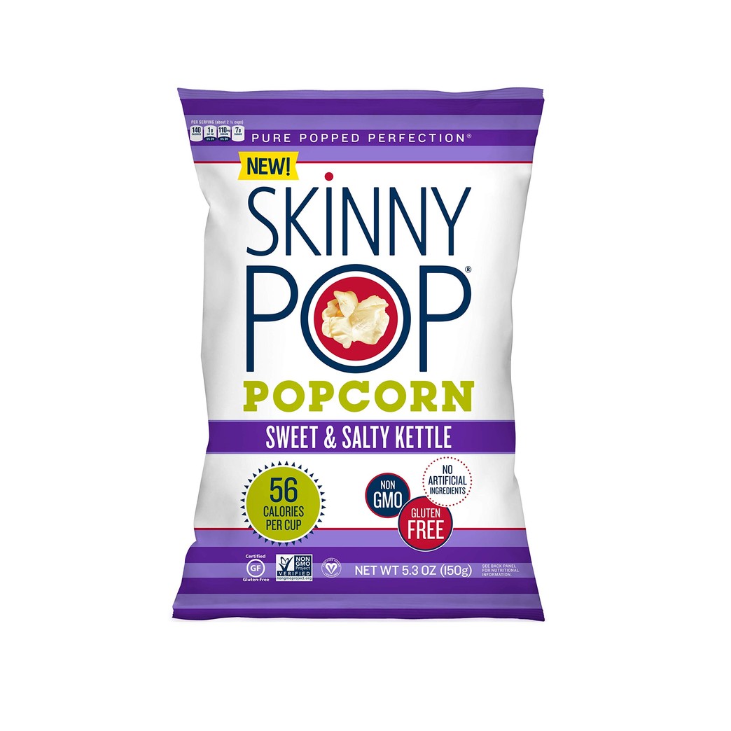 SKINNYPOP Sweet & Salty Kettle Popcorn, 5.3 Ounce