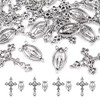 Mega Pet 10Sets Rosary Cross and Center Sets with Alloy