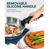 MICHELANGELO Stainless Steel Frying Pan Set, Cooking Pans with Removable