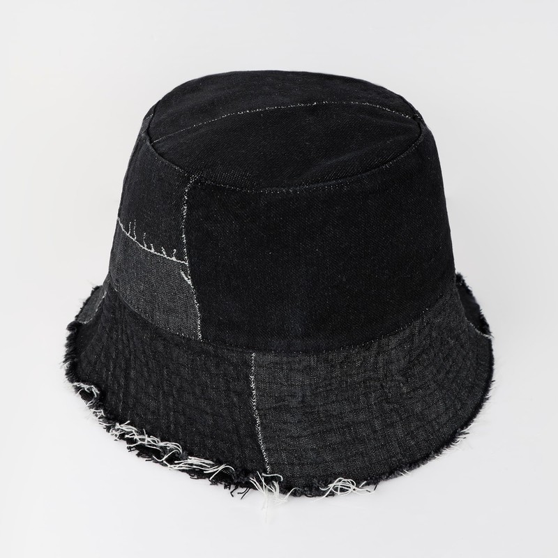 Eigso Denim Bucket Hat for Women Men Wahsed Foldable Summer