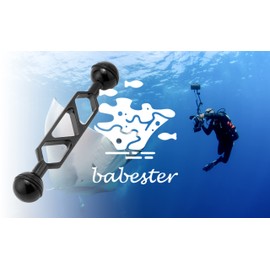 Babester B494-2 Underwater Camera Ball Joint Arm System Lightweight 150mm Strobe Light Fixed Scuba Diving Camera Housing Flexible Shaved 2pcs