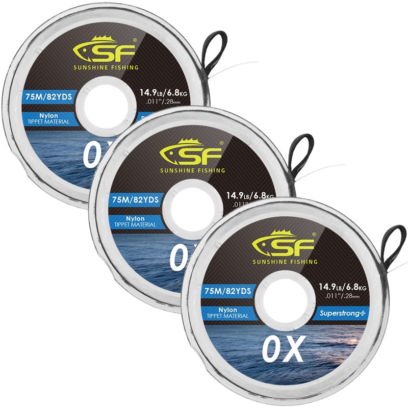 SF Clear Monofilament Nylon Tippet Line Fly Fishing Tippets Leaders