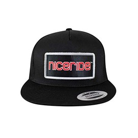 NICERIDE Baseball Cap - Tower Patch Classic 6006 Snapback Trucker Baseball Hat Black