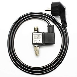 CO2 Solenoid Valve / Night Shut-Off 2-in-1 for Aquariums with Integrated Check Valve by Bavaria Fluid Systems with Long Cable | Made in Germany