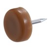 Hillman 57169 5/8-Inch Plastic Tack Glide with Nail, Flat Head,