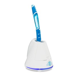 TAO Clean Germ Shield UV Toothbrush Sanitizer – Universal Cleaning Station that Accommodates all Manual and Electric Toothbrushes, Travel Friendly, Kills 99.9% of Germs