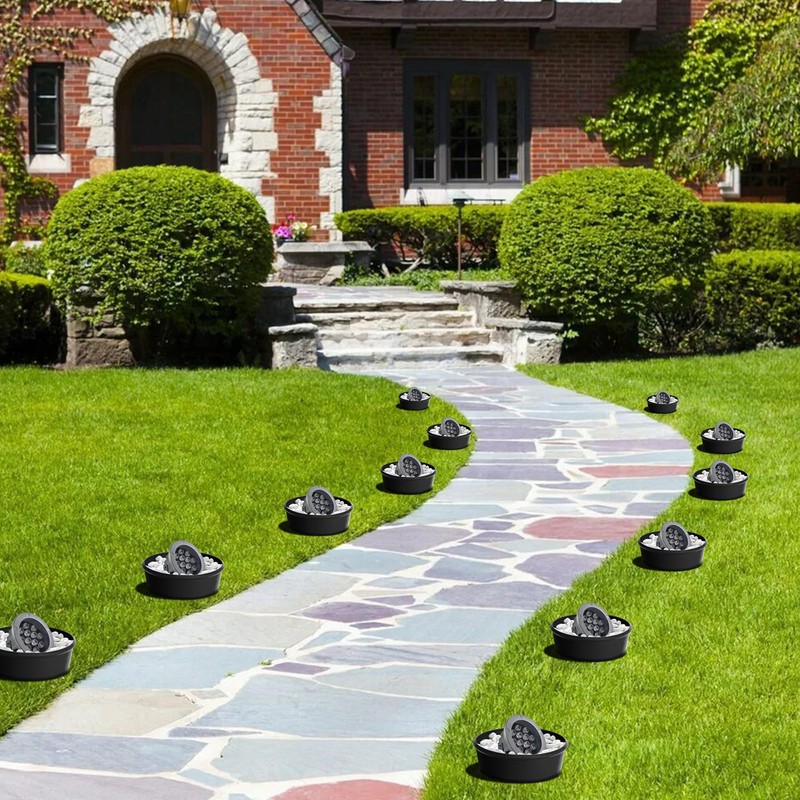Mizelu 6 Pcs Lawn Light Protector, ABS Landscape Sprinkler and