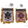 AES USCG Coast Guard Double Sided Mini Flag 4"x6" Window