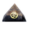 Orgonite Chakra Pyramid Black Tourmaline with ohm