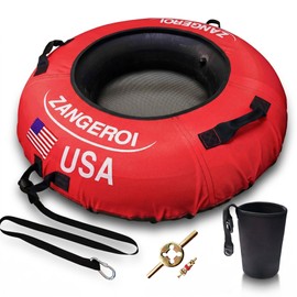 River Tube River Tubes for Floating Heavy Duty with River Tube Cover River Run Tubes for Floating Inner Tubes for River Floating River Rat Tubes for Floating River Floats for Adults Heavy Duty (Red)