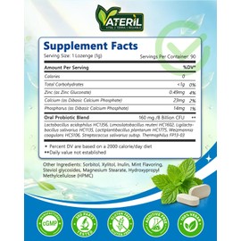 Oral Probiotics Lozenges for Adults Bad Breath, 8 Billion CFU, 270