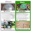 VICAMB 20 Pack Garden Cloches for Plants with 40PCS Ground
